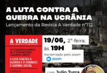 Nesta segunda, lançamento da edição 112 da revista A Verdade