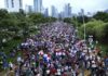 Panamá, trabalhadores em greve desde abril
